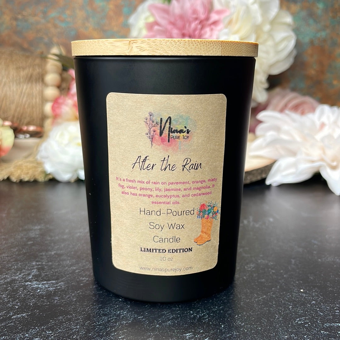 After The Rain, Soy Candle for Relaxing Meditation, Aromatherapy & Gift