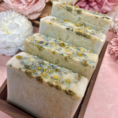 Lavender Chamomile, Herbal Artisan Soap - Nina's Pure Joy