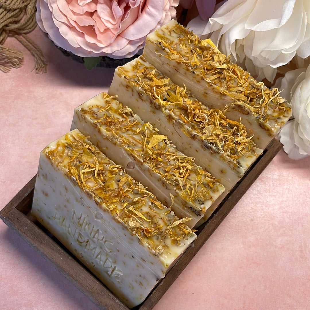 Calendula & Lemongrass Herbal Shea Butter Handmade Soap
