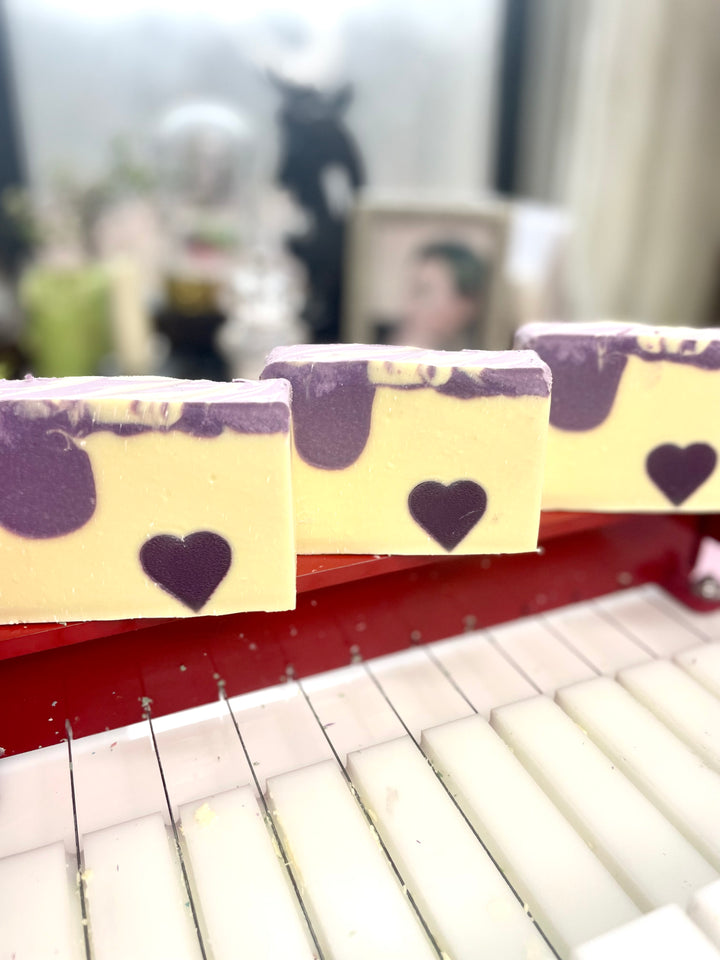 Purple Forever Heart Artisan Soap