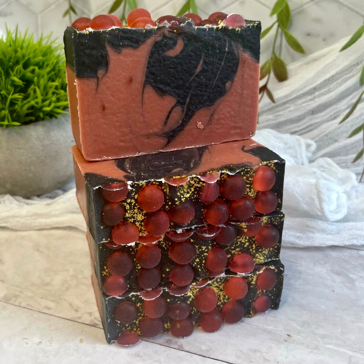 Gardenia, Rose Clay & Activated Charcoal Handcrafted Soap - Nina's Pure Joy